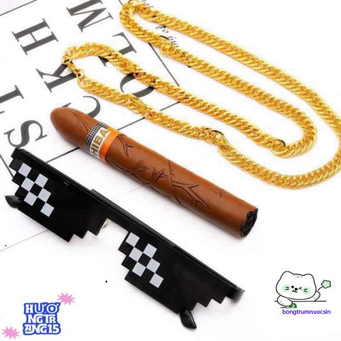 Kính mát Thug Life 6 Chấm - Phụ Kiện Siêu Ngầu Dành Cho Gamer Yêu Thích Minecraft - Chất Liệu Nhựa Cao Cấp