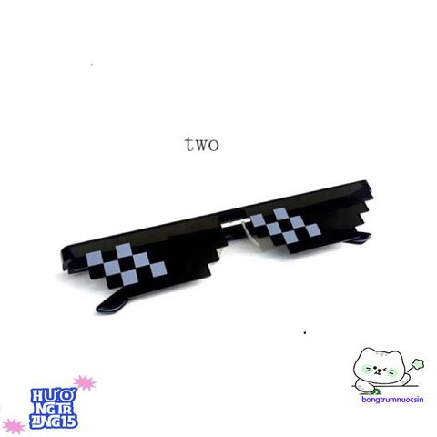 Kính mát Thug Life 6 Chấm - Phụ Kiện Siêu Ngầu Dành Cho Gamer Yêu Thích Minecraft - Chất Liệu Nhựa Cao Cấp