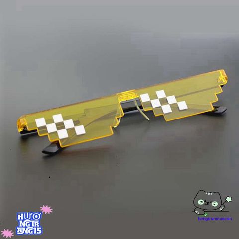 Kính Mát Thug Life Đen - Phong Cách Độc Đáo Dành Cho Game Thủ và Fan Meme - Kính Mát Cá Tính Chống Nắng
