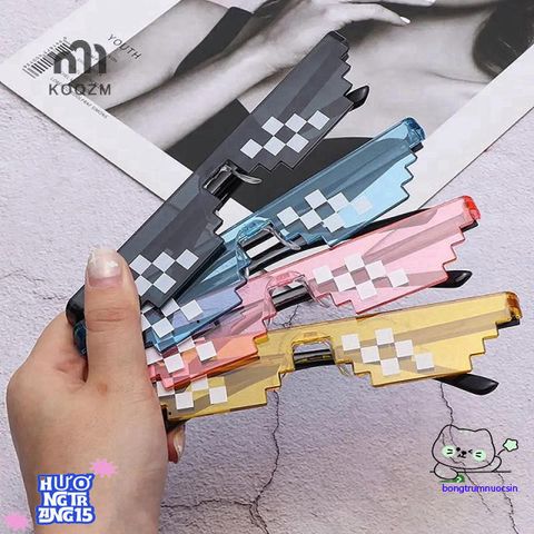 Kính Mát Pixel Huyền Thoại Retro - Kính Râm Thời Trang Dành Cho Game Thủ, Bảo Vệ Mắt, Nhiều Màu Sắc Cá Tính