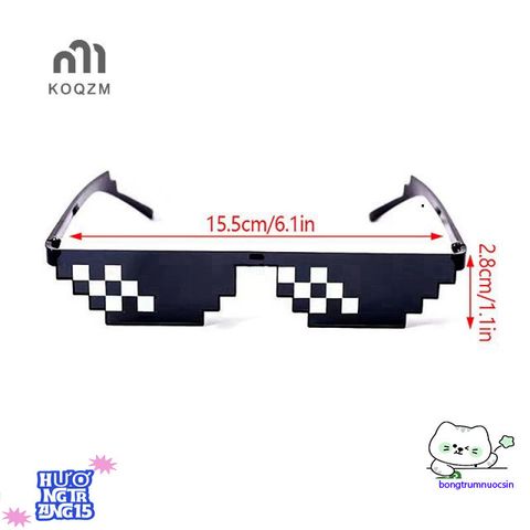 Kính Mát Pixel Huyền Thoại Retro - Kính Râm Thời Trang Dành Cho Game Thủ, Bảo Vệ Mắt, Nhiều Màu Sắc Cá Tính