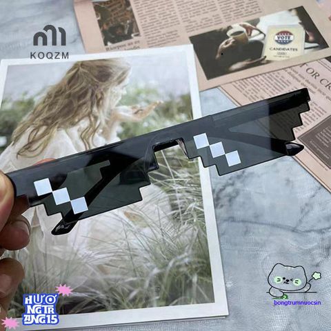Kính Mát Pixel Huyền Thoại Retro - Kính Râm Thời Trang Dành Cho Game Thủ, Bảo Vệ Mắt, Nhiều Màu Sắc Cá Tính