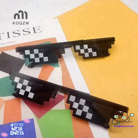 Kính Mát Pixel Huyền Thoại Retro - Kính Râm Thời Trang Dành Cho Game Thủ, Bảo Vệ Mắt, Nhiều Màu Sắc Cá Tính