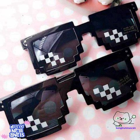 Kính Mát Mosaic Thug Life Phong Cách Hip Hop UV400 Dành Cho Nam Nữ - Phụ Kiện Thời Trang Độc Đáo