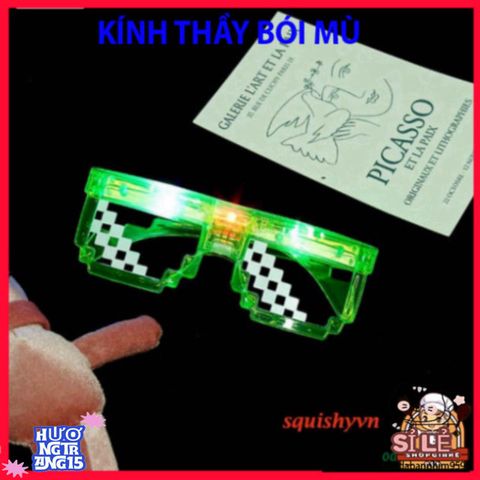 Kính Phát Sáng Thời Trang Thuglife LED - Phụ Kiện Tiệc Tùng Độc Đáo Cho Mọi Sự Kiện, Làm Nổi Bật Thời Trang Bạn!