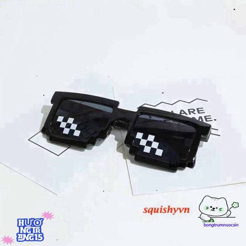Kính Mắt Thug Life Siêu Ngầu - Phong Cách Minecraft Thời Trang Cho Nam Nữ, Chất Liệu Bền Bỉ và Đẳng Cấp