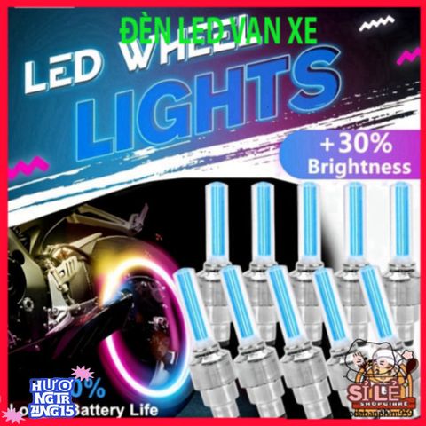 Đèn LED Kích Hoạt Chuyển Động Chống Nước - Phụ Kiện Trang Trí Bánh Xe Ô Tô, Xe Máy, An Toàn Ban Đêm