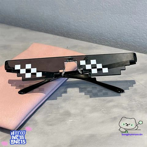 Kính Thug Life Minecraft 6 Chấm Nhiều Màu - Phụ Kiện Gaming Siêu Ngầu Cho Gen Z Năng Động