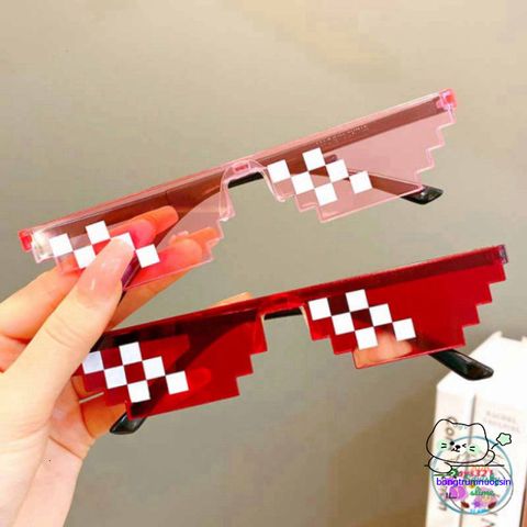 Kính Thug Life 6 Chấm MINECRAFT - Kính Mát Thời Trang 8BIT Độc Đáo Cho Hè Sôi Động, Bảo Vệ Mắt Khi Đi Ngoài Trời