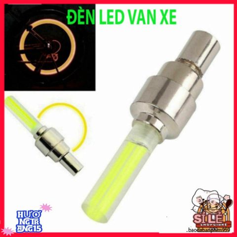 Đèn LED Nắp Van Lốp Xe Đạp & Ô Tô - Chiếu Sáng An Toàn Ban Đêm, Dễ Dàng Lắp Đặt - Phụ Kiện Xe Hơi Chất Lượng Cao
