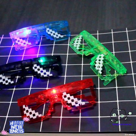 Kính Thuglife 6 Chấm MINECRAFT LED Đa Màu - Kính Mắt Thời Trang Cho Nam Nữ, Phong Cách Độc Đáo, Hot Trend 2021