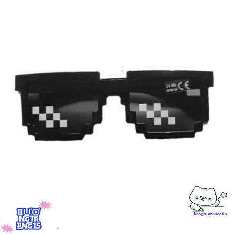 Kính Mát 8 Bit Thug Life - Kính Râm Pixel Độc Đáo Cho Tín Đồ Meme & Fan Minecraft - Quà Tặng Chất Lượng