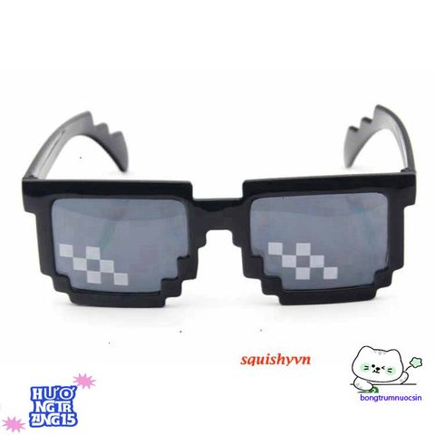 Kính Mát 8 Bit Thug Life - Kính Râm Pixel Độc Đáo Cho Tín Đồ Meme & Fan Minecraft - Quà Tặng Chất Lượng