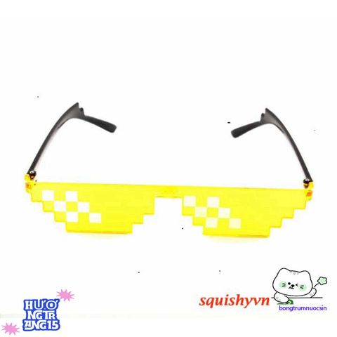 Kính Mát 8 Bit Thug Life - Kính Râm Pixel Độc Đáo Cho Tín Đồ Meme & Fan Minecraft - Quà Tặng Chất Lượng