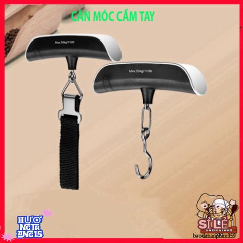 Cân Điện Tử Xách Tay Du Lịch Mini 50kg - Cân Hành Lý Tiện Lợi Cho Chuyến Đi Thoải Mái, Thiết Kế Nhỏ Gọn, Màn Hình LCD Rõ Ràng