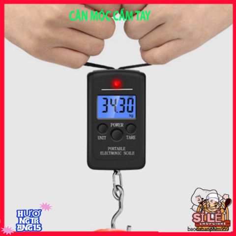 Cân Điện Tử Xách Tay Du Lịch Mini 50kg - Cân Hành Lý Tiện Lợi Cho Chuyến Đi Thoải Mái, Thiết Kế Nhỏ Gọn, Màn Hình LCD Rõ Ràng