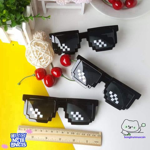 Kính Râm Thug Life Minecraft - Phong Cách Cá Tính Cho Game Thủ, Bảo Vệ Mắt Chống UV Và Bụi Bẩn, Phụ Kiện Thời Trang Hot