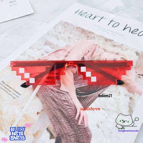 Kính Mát Thug Life 6 Chấm - Kiểu Dáng Hài Hước, Bảo Vệ UV400, Thiết Kế Thời Trang Nam Sinh, Hot Trend 2023