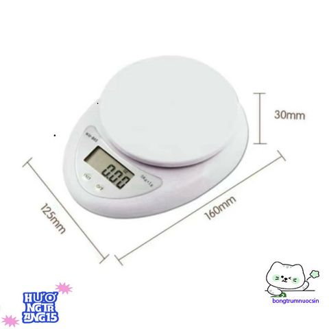 Cân Điện Tử B05 - Độ Chính Xác 1g-5kg, Pin AAA Miễn Phí - Cân Sức Khỏe Đáng Tin Cậy Cho Mọi Gia Đình