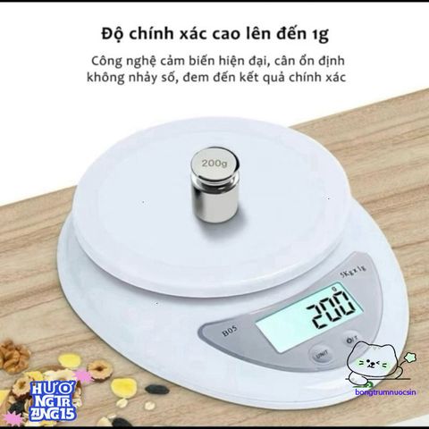 Cân Điện Tử B05 - Độ Chính Xác 1g-5kg, Pin AAA Miễn Phí - Cân Sức Khỏe Đáng Tin Cậy Cho Mọi Gia Đình