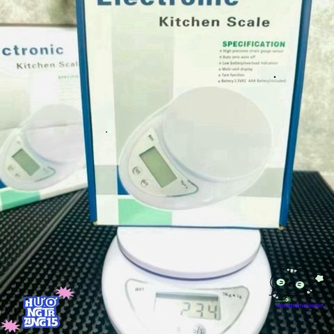 Cân Điện Tử B05 - Độ Chính Xác 1g-5kg, Pin AAA Miễn Phí - Cân Sức Khỏe Đáng Tin Cậy Cho Mọi Gia Đình