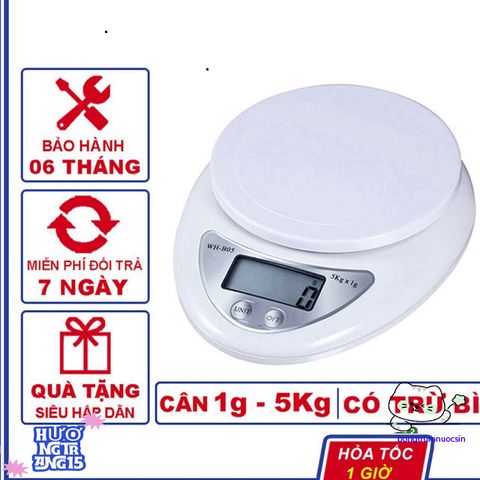 Cân Điện Tử Mini B05 - Cân Tiểu Ly 5Kg/0,1g Chính Xác, Thiết Kế Nhỏ Gọn, Phù Hợp Nhà Bếp và Phòng Thí Nghiệm