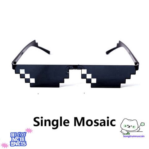 Kính Mát 8 Bit Pixel Hip-Hop Đẳng Cấp - Kính Chống UV400 Dành Cho Cả Nam Nữ Phong Cách Tiệc Tùng Trendy