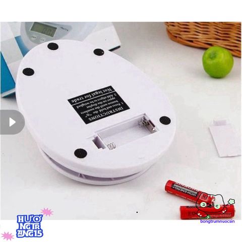 Cân Tiểu Ly Điện Tử MYCMART B05 - Cân Nhà Bếp Chính Xác 5kg/1g, Thiết Kế Gọn Nhẹ, Màu Trắng Sang Trọng