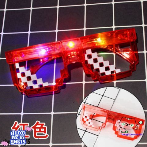 Kính Mắt Thuglife 6 Chấm MINECRAFT LED - Phong Cách Thời Trang Độc Đáo, Nhiều Màu Sắc, Hot Trend 2021