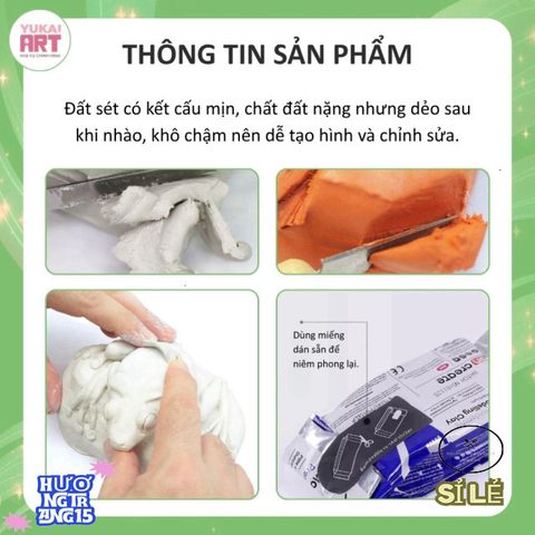 Đất Sét Tự Khô Mont Marte - Chất Liệu Tạo Hình Mềm Mịn, Lý Tưởng Cho Mỹ Thuật Tại Nhà