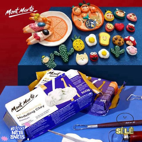 Đất Sét Tự Khô Mont Marte - Chất Liệu Tạo Hình Mềm Mịn, Lý Tưởng Cho Mỹ Thuật Tại Nhà
