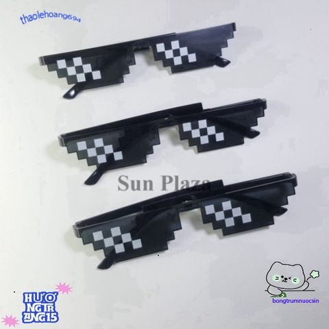 Kính Mát Không Viền Gọng Vuông Thug Life - Phong Cách Hip Hop Sành Điệu, Quà Tặng Độc Đáo Cho Game Thủ và Fan Meme