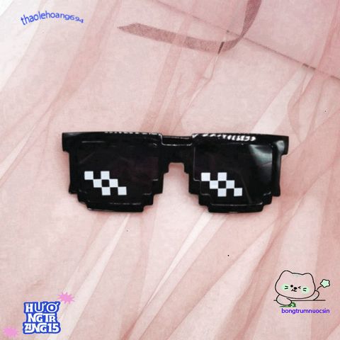Kính Mát Không Viền Gọng Vuông Thug Life - Phong Cách Hip Hop Sành Điệu, Quà Tặng Độc Đáo Cho Game Thủ và Fan Meme