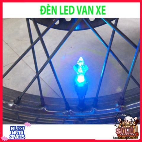 Đèn LED Gắn Van Xe Nháy 7 Màu - Phụ Kiện Xe Đạp, Xe Máy và Ô Tô, Tăng Cường An Toàn, Dễ Dàng Lắp Đặt, Hiệu Ứng Ánh Sáng Sống Động