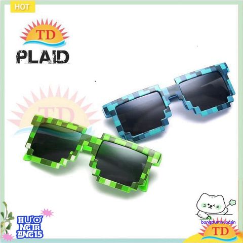 Kính Thời Trang Minecraft Hình Vuông Thuglife - Kính Chắn Bụi Độc Đáo Dành Cho Nam Nữ, Phong Cách Hot Trend 2022