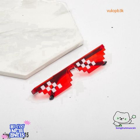 Kính Thug Life Đa Sắc - Kính Mắt Phong Cách 8Bit Hoàn Hảo Cho Chụp Ảnh Và Video TikTok, Phụ Kiện Thời Trang Retro