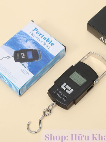 Cân Móc Treo Xách Tay 50kg - Tiện Lợi Có 2 Pin AAA, Lý Tưởng Cho Cân Thực Phẩm, Hành Lý Và Buôn Bán Di Động