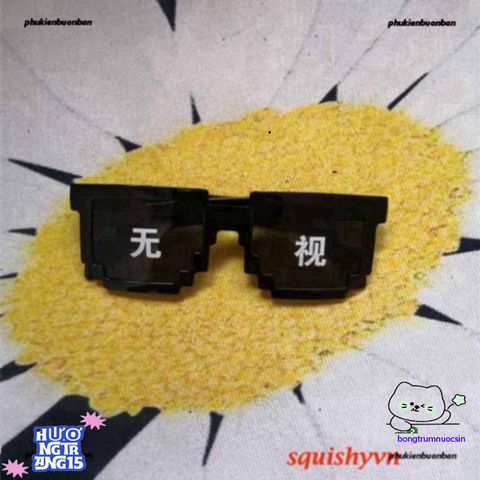 Kính Mát Thuglife 6 Chấm MINECRAFT - Kính Mắt Unisex Đen Trắng Cao Cấp, Thời Trang Đẹp, Miễn Phí Vận Chuyển