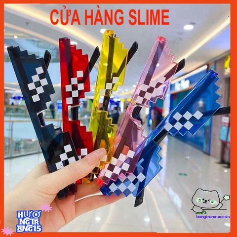 Kính Thuglife MINECRAFT 6 Chấm Đa Sắc - Kính Mát Thời Trang Độc Đáo, Phong Cách Ngầu Cho Nam Nữ