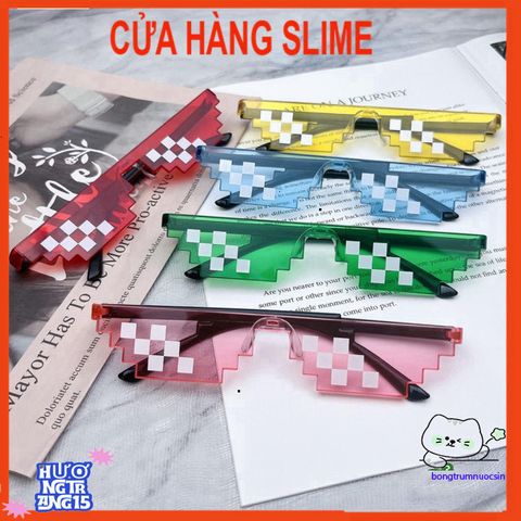 Kính Thuglife MINECRAFT 6 Chấm Đa Sắc - Kính Mát Thời Trang Độc Đáo, Phong Cách Ngầu Cho Nam Nữ