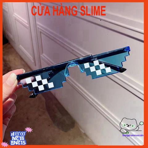 Kính Thuglife MINECRAFT 6 Chấm Đa Sắc - Kính Mát Thời Trang Độc Đáo, Phong Cách Ngầu Cho Nam Nữ