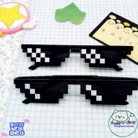 Kính Thug Life 8Bit Chất Lừ - Phong Cách Côn Đồ Độc Đáo Cho Nam Nữ, Phụ Kiện Thời Trang Cá Tính