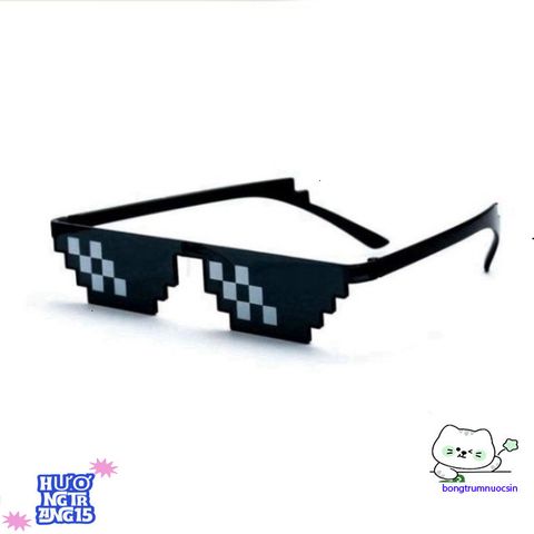 Kính Thug Life 6 Chấm Phong Cách Minecraft - Kính Mắt Độc Đáo, Chất Liệu ABS Cao Cấp, Thời Trang Cho Nam Nữ