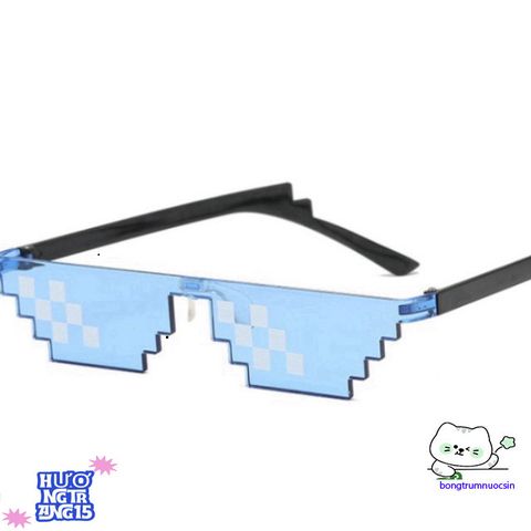 Kính Thug Life 6 Chấm Phong Cách Minecraft - Kính Mắt Độc Đáo, Chất Liệu ABS Cao Cấp, Thời Trang Cho Nam Nữ