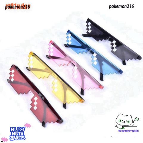 Kính Mát Thug Life 8 Bit Pixel - Kính Mosaic Độc Đáo Cho Gamer, Khẳng Định Phong Cách Thời Trang 2023