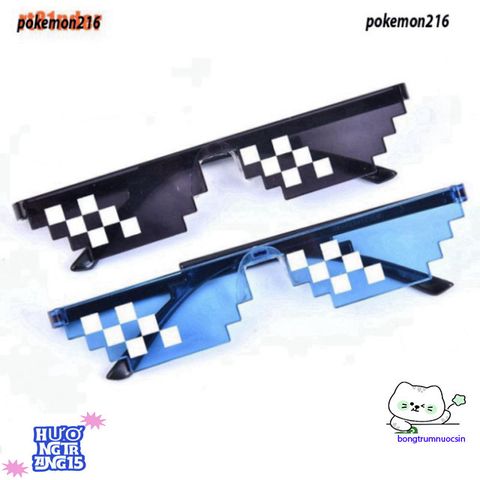 Kính Mát Thug Life 8 Bit Pixel - Kính Mosaic Độc Đáo Cho Gamer, Khẳng Định Phong Cách Thời Trang 2023