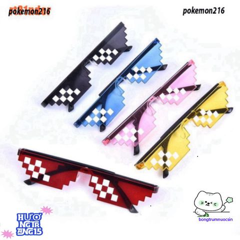 Kính Mát Thug Life 8 Bit Pixel - Kính Mosaic Độc Đáo Cho Gamer, Khẳng Định Phong Cách Thời Trang 2023