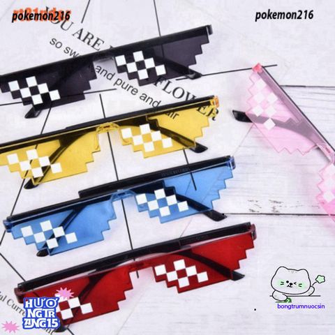 Kính Mát Thug Life 8 Bit Pixel - Kính Mosaic Độc Đáo Cho Gamer, Khẳng Định Phong Cách Thời Trang 2023