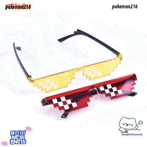 Kính Mát Thug Life 8 Bit Pixel - Kính Mosaic Độc Đáo Cho Gamer, Khẳng Định Phong Cách Thời Trang 2023