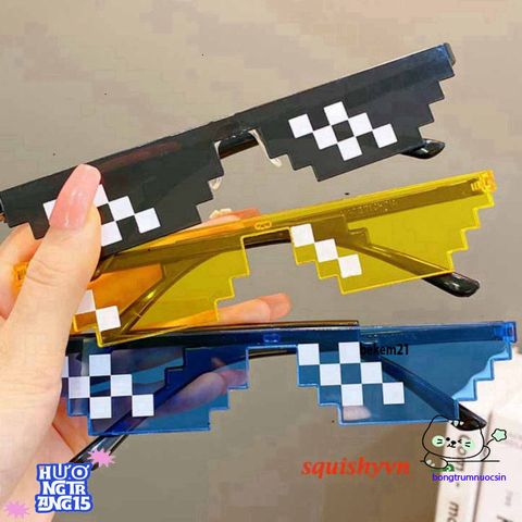 Kính Mát Thug Life Pixel - Phong Cách Đẳng Cấp Cho Nam Nữ, Đồ Chơi Tiệc Tùng Minecraft, Quà Tặng Meme Thú Vị